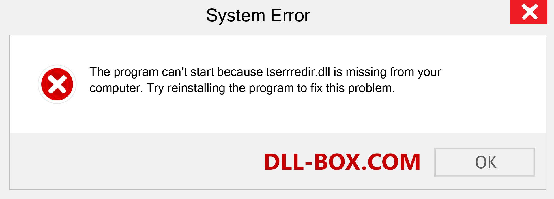  tserrredir.dll file is missing?. Download for Windows 7, 8, 10 - Fix  tserrredir dll Missing Error on Windows, photos, images