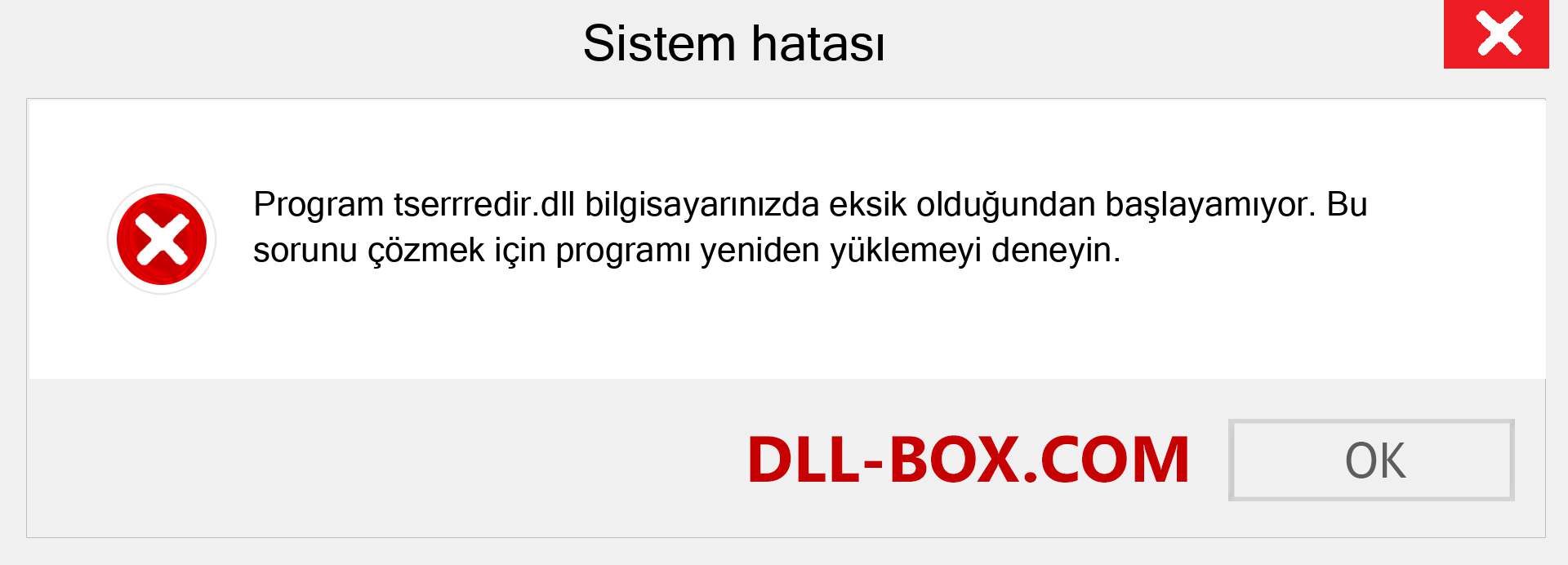 tserrredir.dll dosyası eksik mi? Windows 7, 8, 10 için İndirin - Windows'ta tserrredir dll Eksik Hatasını Düzeltin, fotoğraflar, resimler